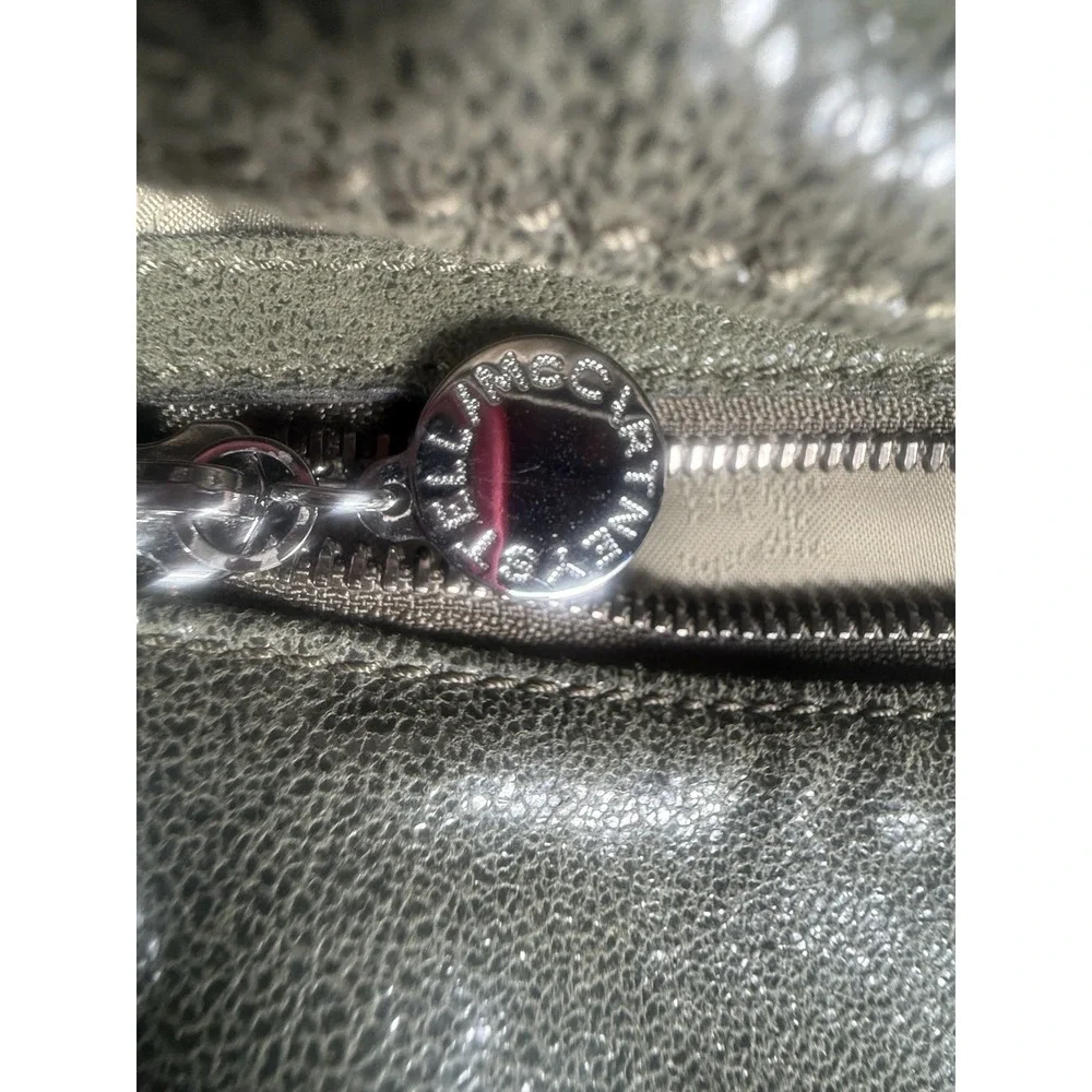 Stella McCartney Falabella Fold Over Tote Olive Shaggy Deer Chain Bag FW12
